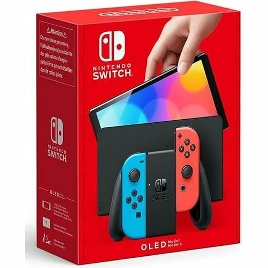 Nintendo Switch – OLED Model w/Neon Red & Neon Blue Joy-Con | Amazon (US)