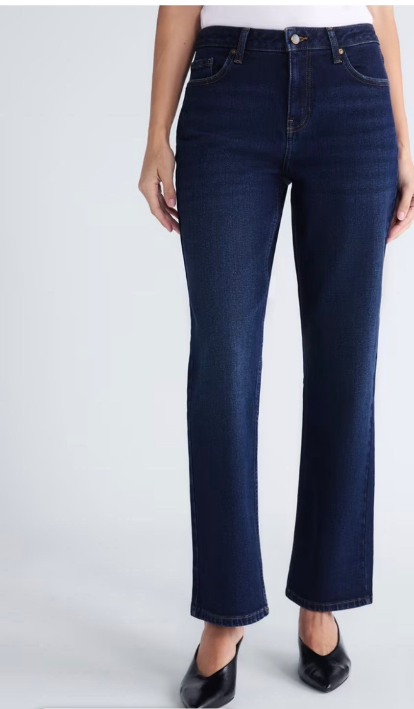 Great pair of dark denim for $30. I took a size 2
