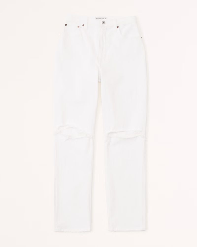 Women's Curve Love Ultra High Rise 90s Straight Jean | Women's New Arrivals | Abercrombie.com | Abercrombie & Fitch (US)