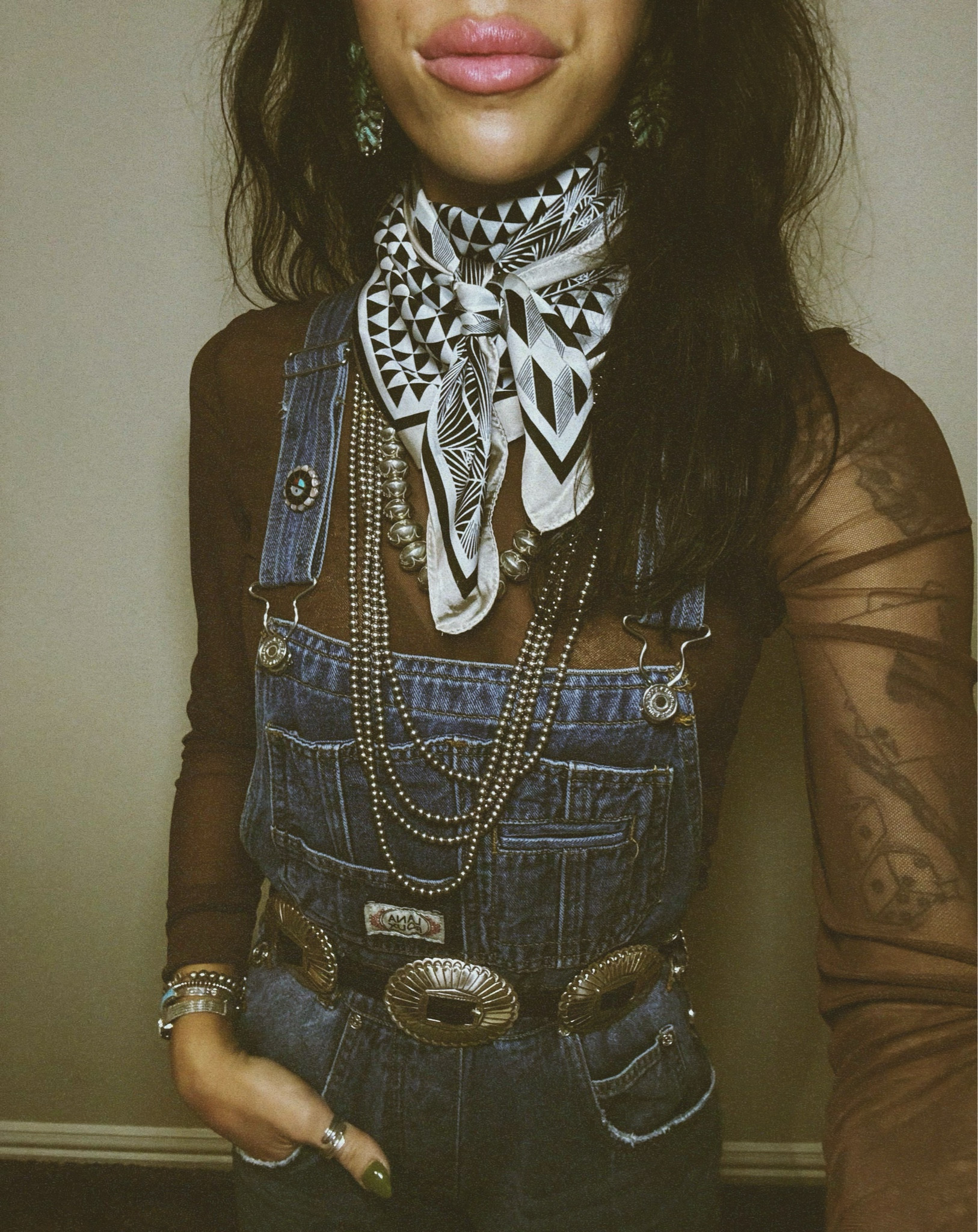 Wild rag + pearls = perfection 