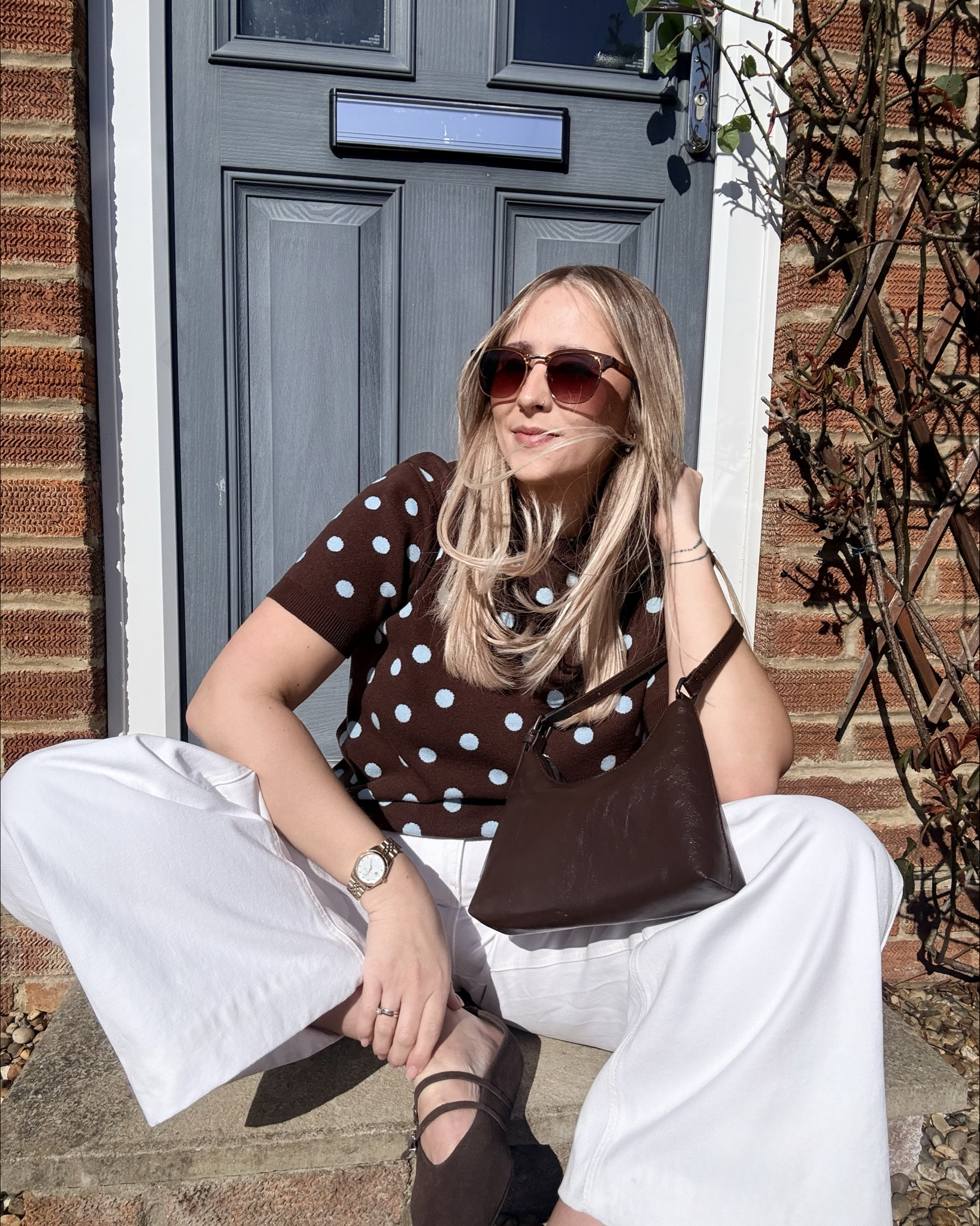 Polka dots for spring 🩵🤎

#LTKspring #LTKuk