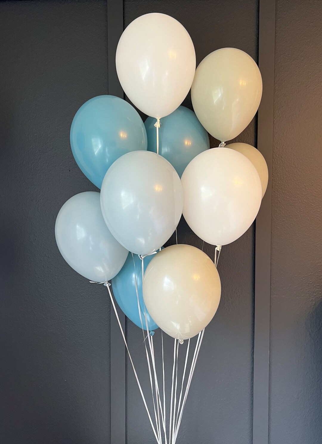 Boho Blue Balloon Bouquet, 11 Neutral Balloons, Bridal Shower, Boho Baby Baby Shower, Boho Neutra... | Etsy (US)