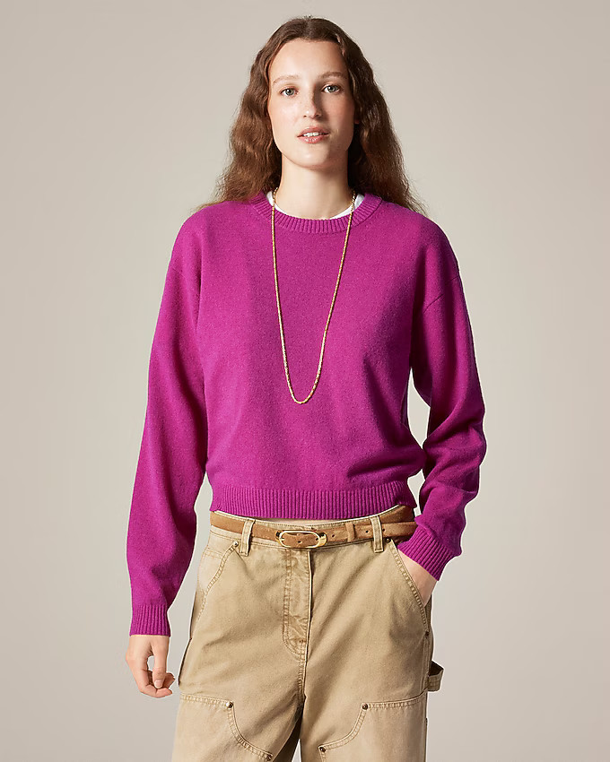 Perfect cashmere crewneck sweater | J. Crew US