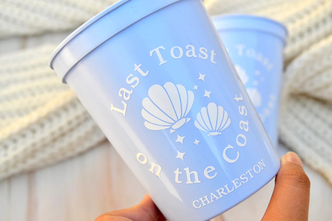 Last Toast on the Coast Cups, Coastal Grandma Bachelorette Party Favors, 30a Bachelorette, Beach ... | Etsy (US)