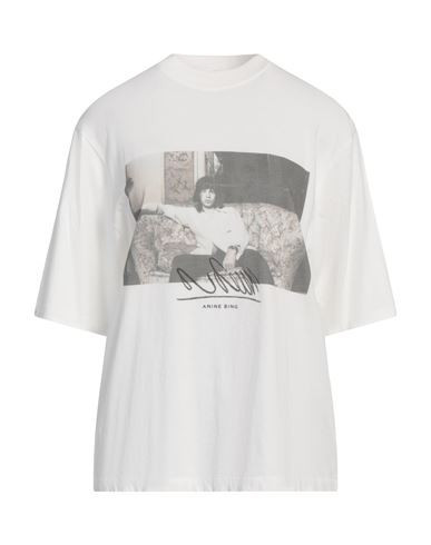 Anine Bing Woman T-shirt Ivory Size S Cotton | YOOX (US)