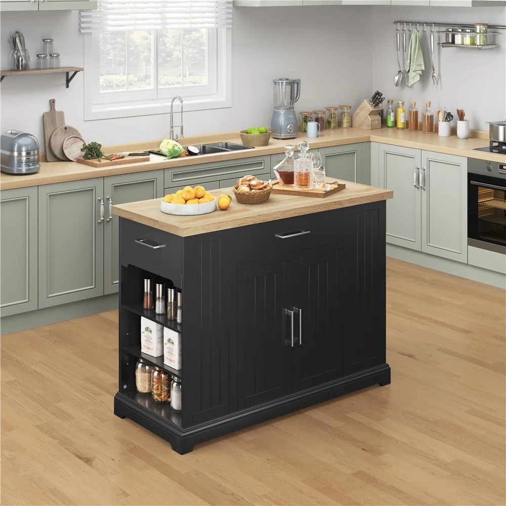 Londono Solid Wood Top Kitchen Island | Wayfair North America