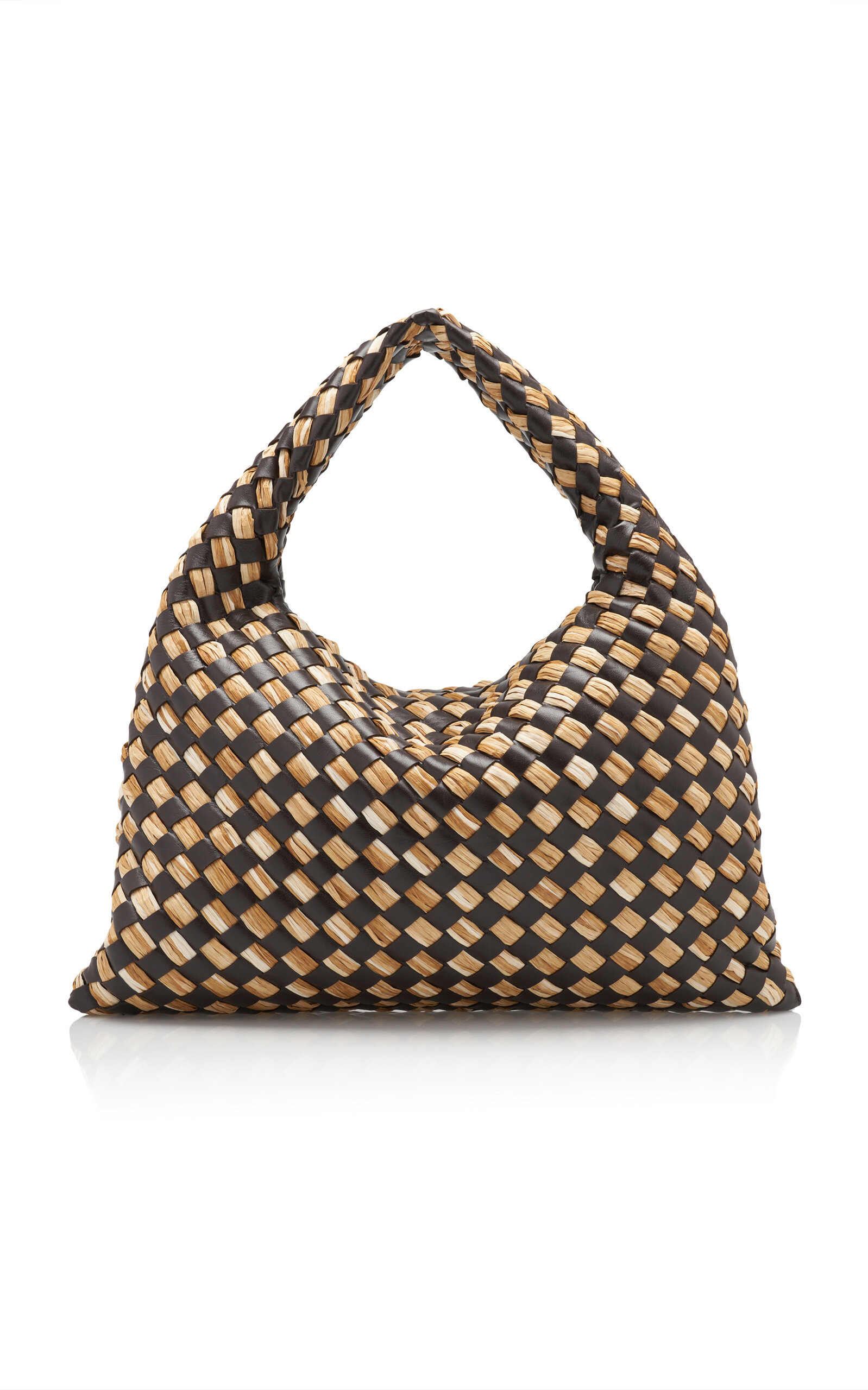 Small Hop Intrecciato Leather & Raffia Bag | Moda Operandi (Global)