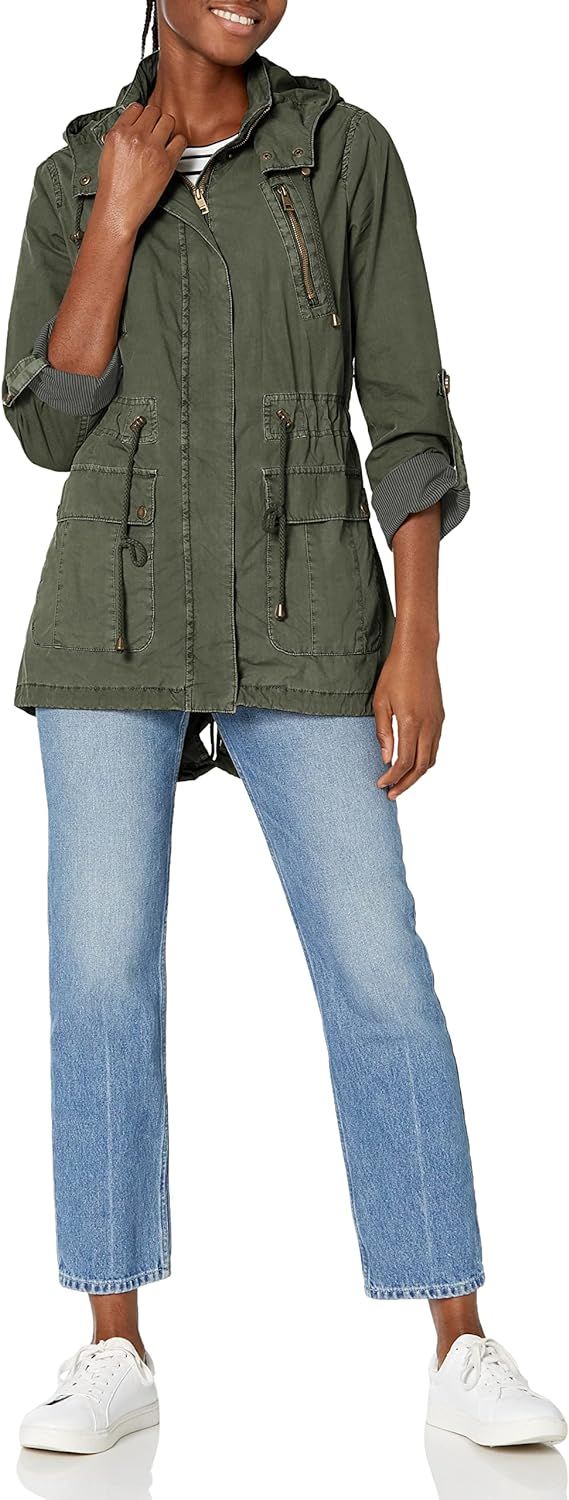 Levi's Women's Cotton Hooded Anorak Jacket (Standard & Plus Sizes), Army Green, Small at Amazon W... | Amazon (US)