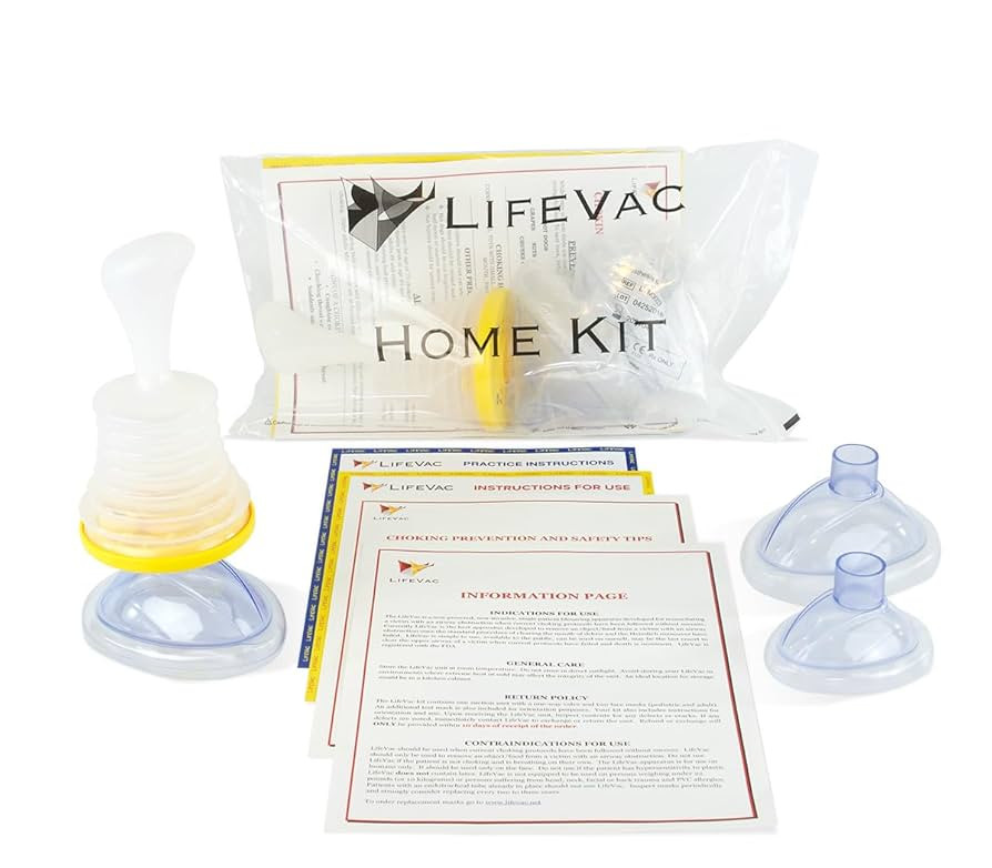 LifeVac Home Kit - Portable Suction Rescue Device, First Aid Kit for Kids and Adults, Portable Ai... | Amazon (US)