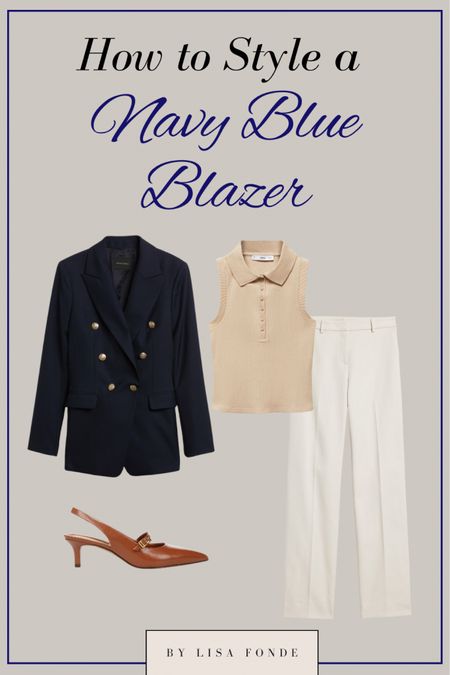 How to wear a navy blue blazer 

#LTKstyletip