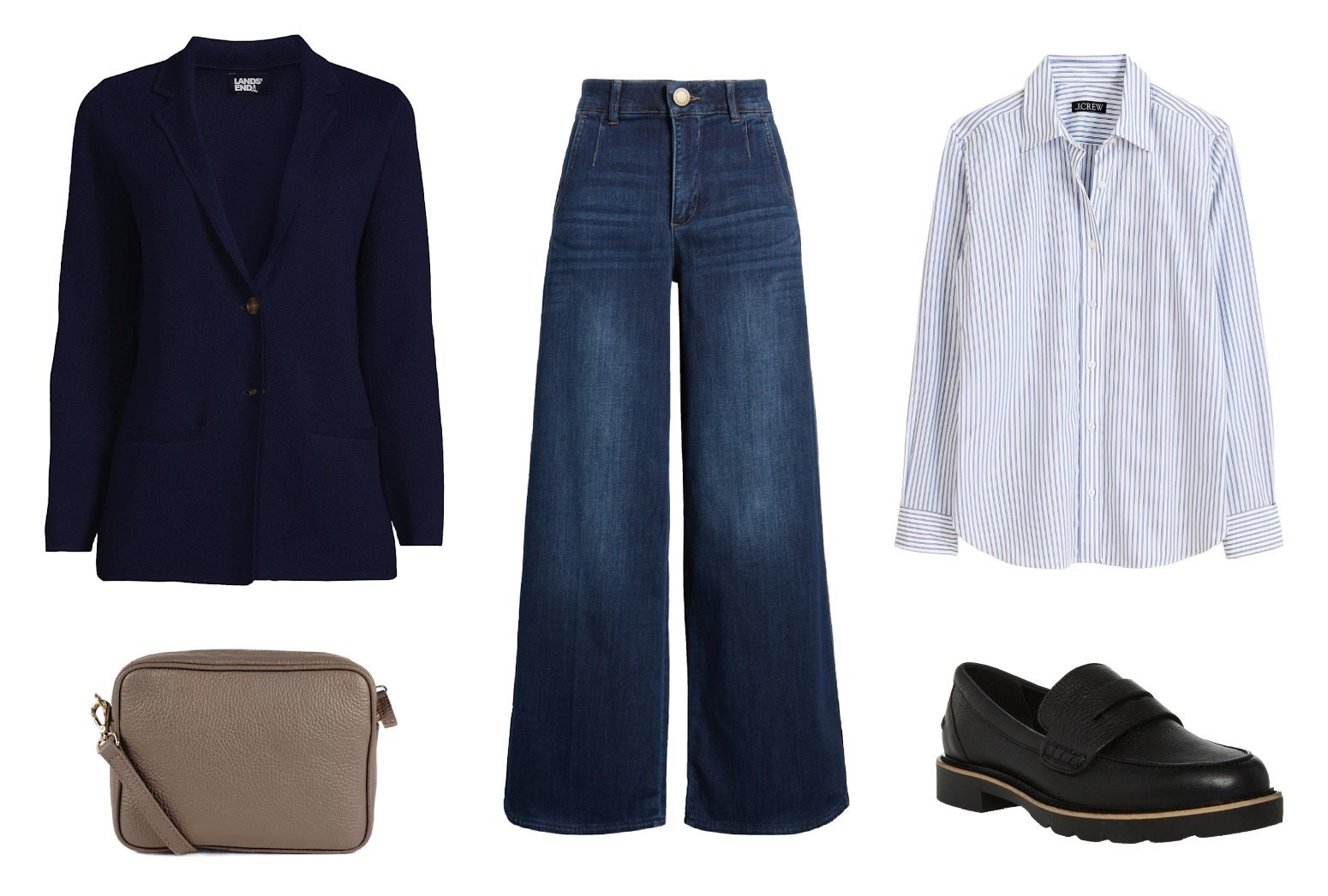 For a simple and stylish look for traveling to Europe this spring, pair a button-down shirt with a knit blazer and jeans, then finish the outfit with comfortable loafers and a crossbody bag. 🌍✈️🌷

It's comfortable enough for long walking days and polished enough to blend in with Europe’s effortlessly chic street style. 😊

📌Save this outfit idea for your next Europe trip!

Travel Fashion | Travel Outfits | Travel Style | Versatile Wardrobe | Capsule Wardrobe | Jetsetter Style | Europe Travel Outfits | Europe Spring Outfit | Spring Travel Outfit 

#LTKTravel #LTKSeasonal