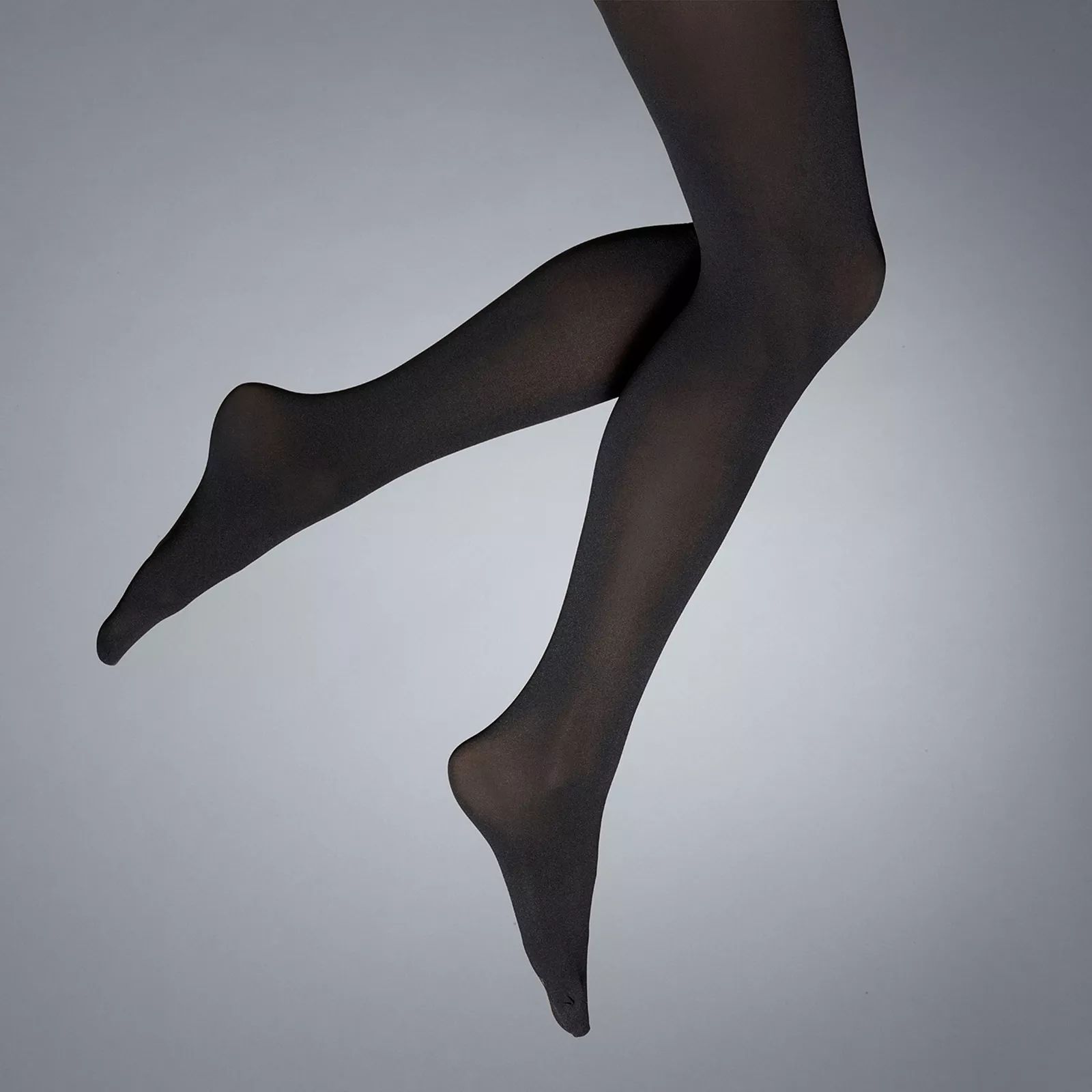 Women's Simply Vera Vera Wang Seamless Opaque Tights, Size: Large, Black | Kohl's
