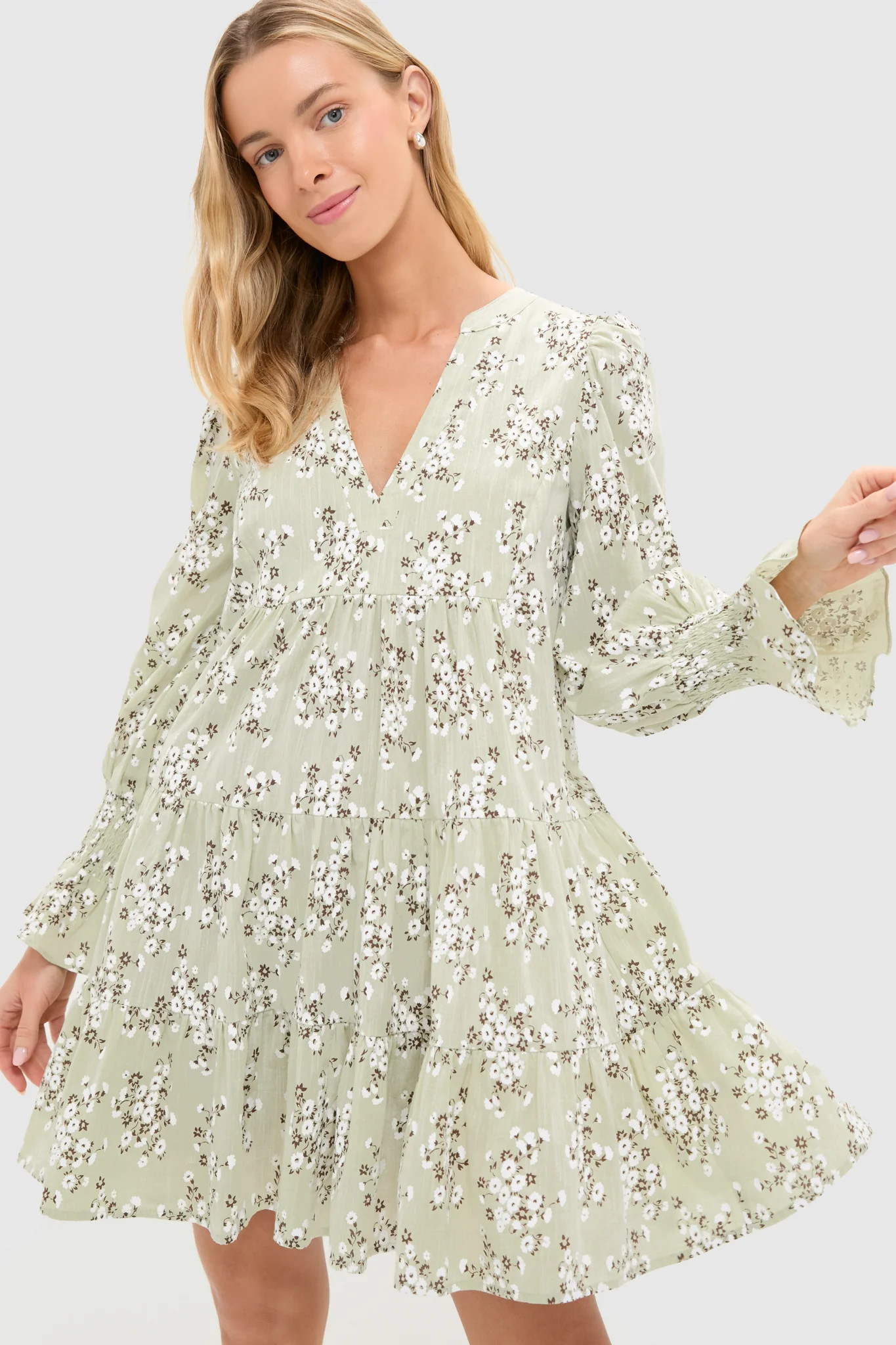 Green Ditsy Floral Kenzo Dress | Tuckernuck (US)