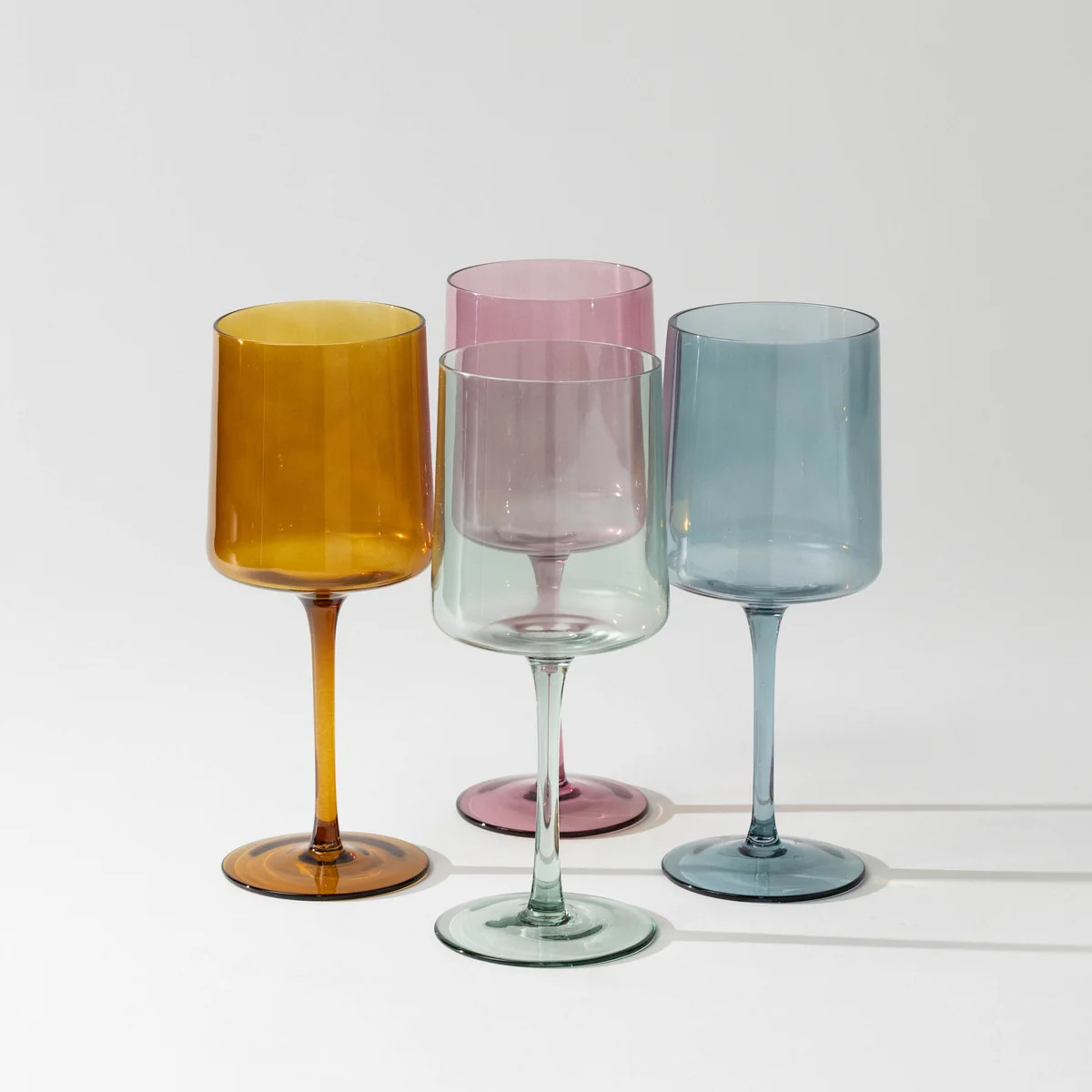 Colorful Wine Glass Set | Modern Locke