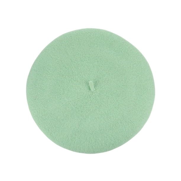 NYFASHION101 French Style Lightweight Casual Classic Solid Color Wool Beret, Mint | Walmart (US)
