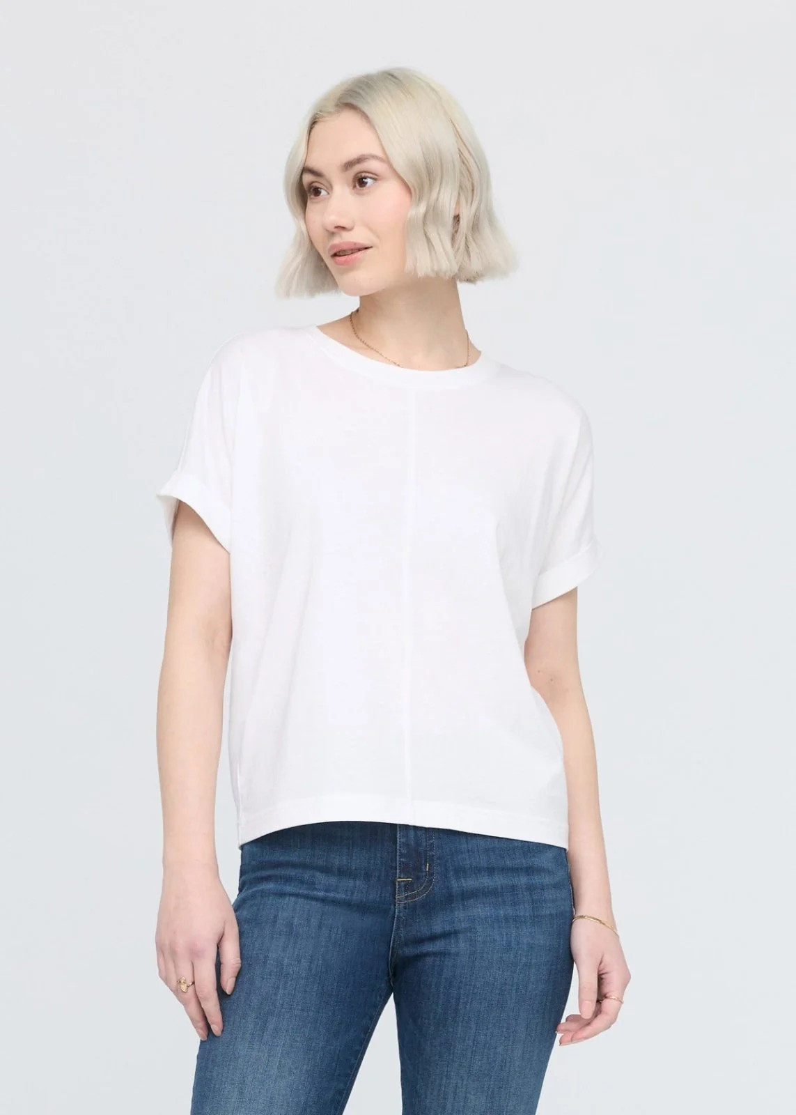 PurePima Dolman Tee - White | DUER
