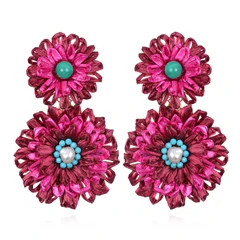 Bougainvillea Statement Earrings | Sequin