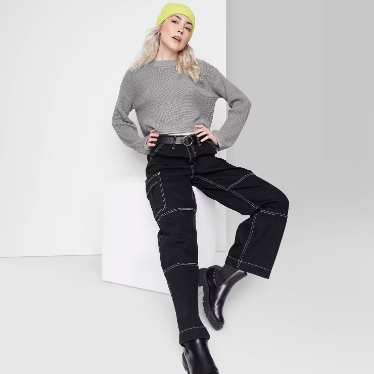 Women's Crewneck Boxy Pullover Sweater - Wild Fable™ | Target