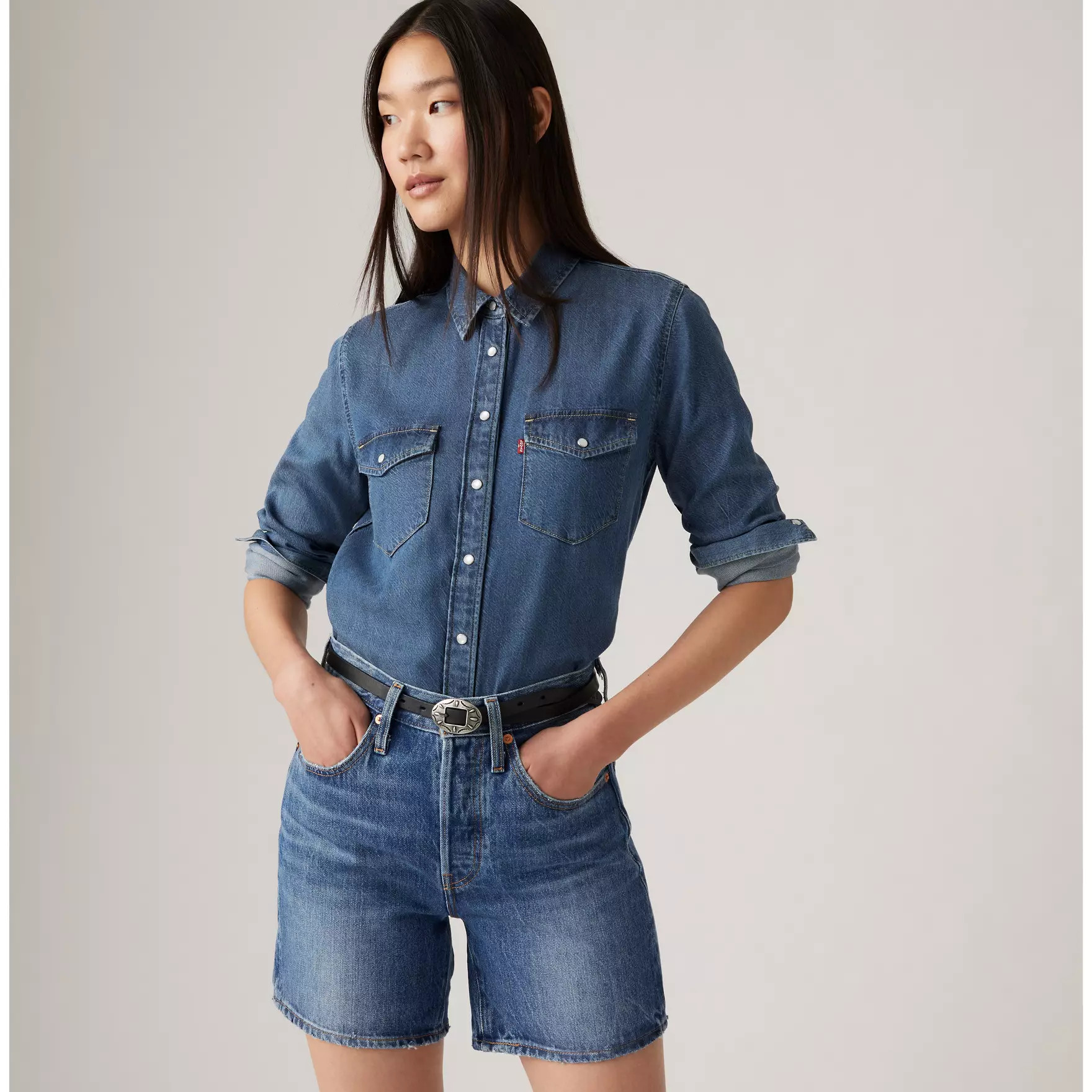 Iconic Western Denim Shirt - Medium Wash | Levi's® US | Levi's US