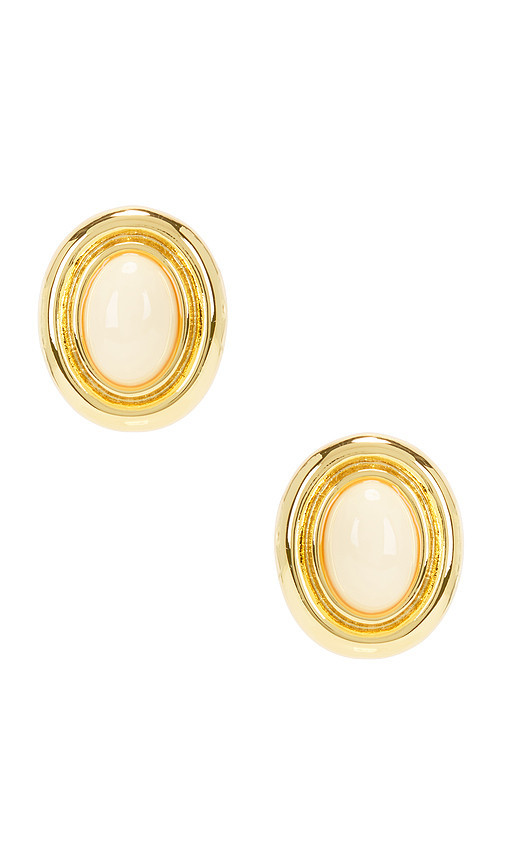 Heaven Mayhem Prize Earrings in Gold & Cream. Size all. | Revolve Clothing (Global)