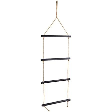 Dahey Blanket Ladder Bath Towel Rack Bar Storage Ladder Wood Wall Hanging Living Room Scarf Ladder R | Amazon (US)