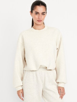 Bounce Fleece Bubble-Hem Sweatshirt | Old Navy (US)