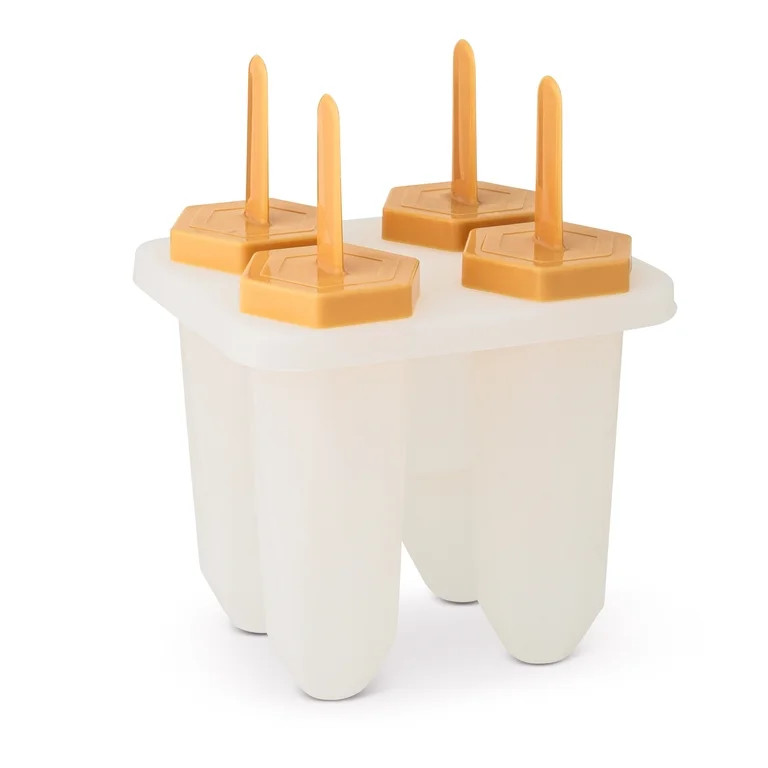 Thyme & Table 4-Well Silicone Ice Pop Mold - Orange | Walmart (US)