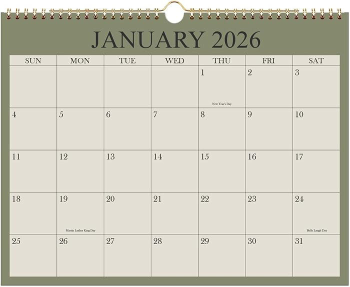 2026 Calendar, Wall Calendar 2026 from January 2026 - December 2026, 12 Months Calendar with Prem... | Amazon (US)
