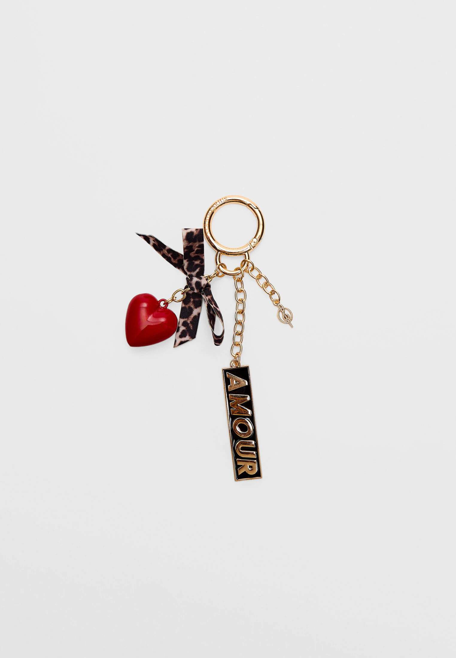 Heart and bow key ring | Stradivarius (UK)