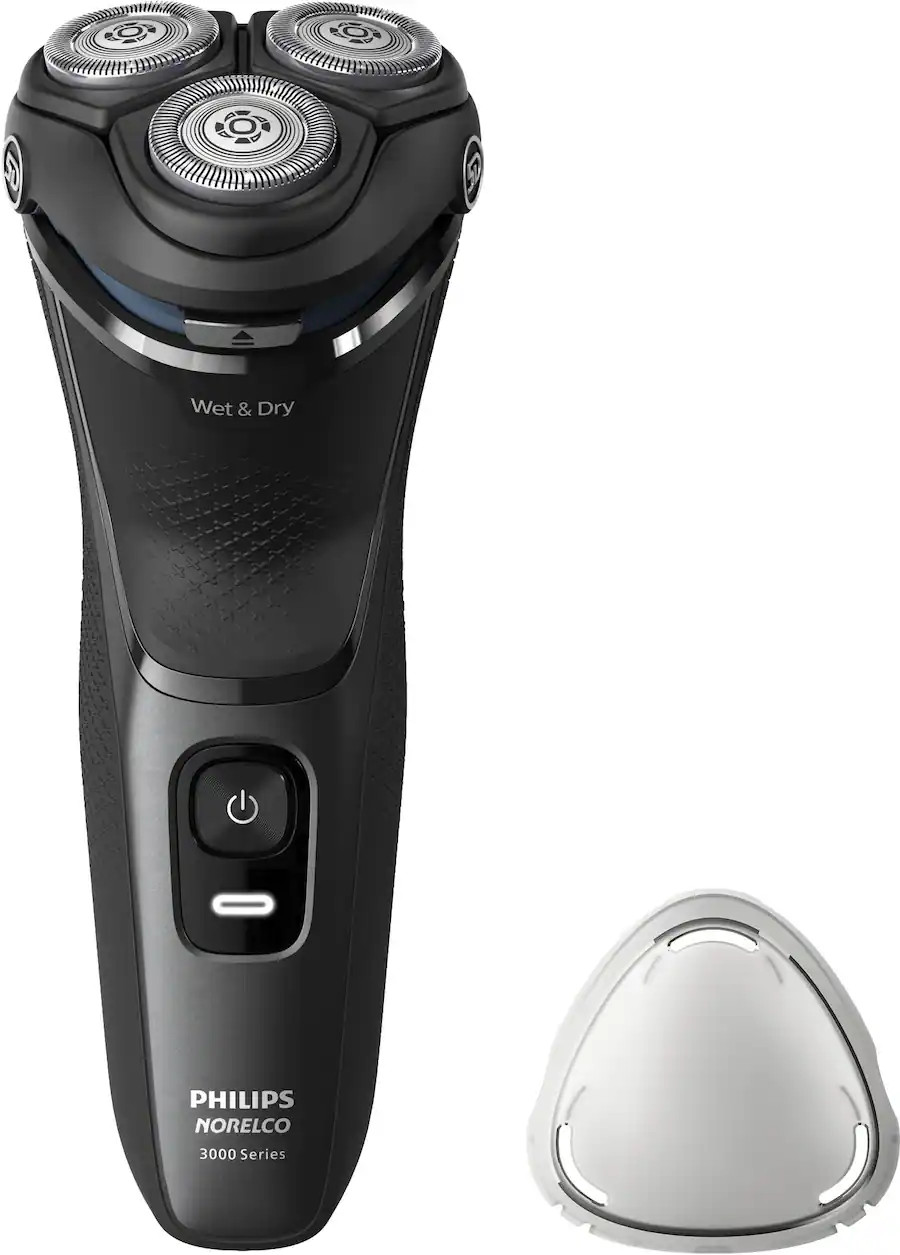 Philips Norelco - Series 3000 Rechargeable Wet/Dry Electric Shaver - Black | Best Buy U.S.