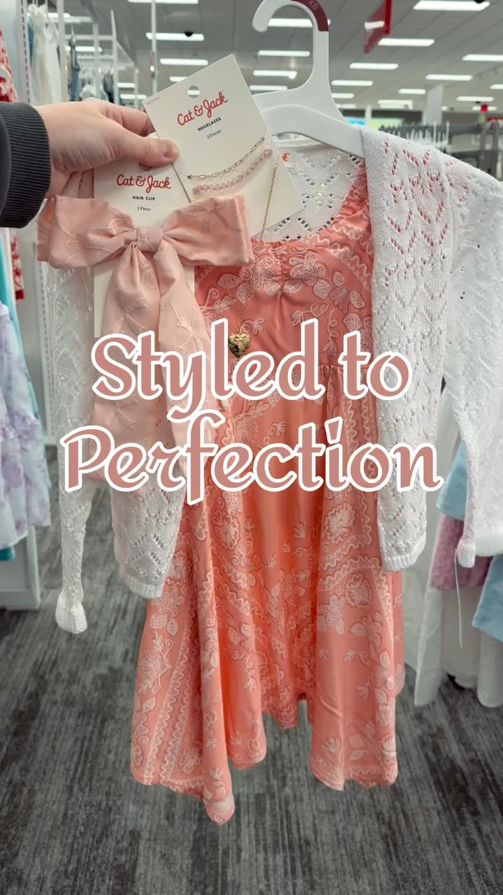 The cutest summer outfit from Cat & Jack at Target 💕☀️

This dress + lightweight cardigan combo is perfect for those cooler mornings and warm afternoons—and don’t even get me started on the matching bow and jewelry set 😍 The little details seriously make the whole look ✨

Perfect for playdates, parties, and all the summer moments💖



#TargetFinds #CatAndJack #GirlsStyle #SummerOutfits #MomLifeFinds

#LTKKids #LTKSeasonal #LTKootd