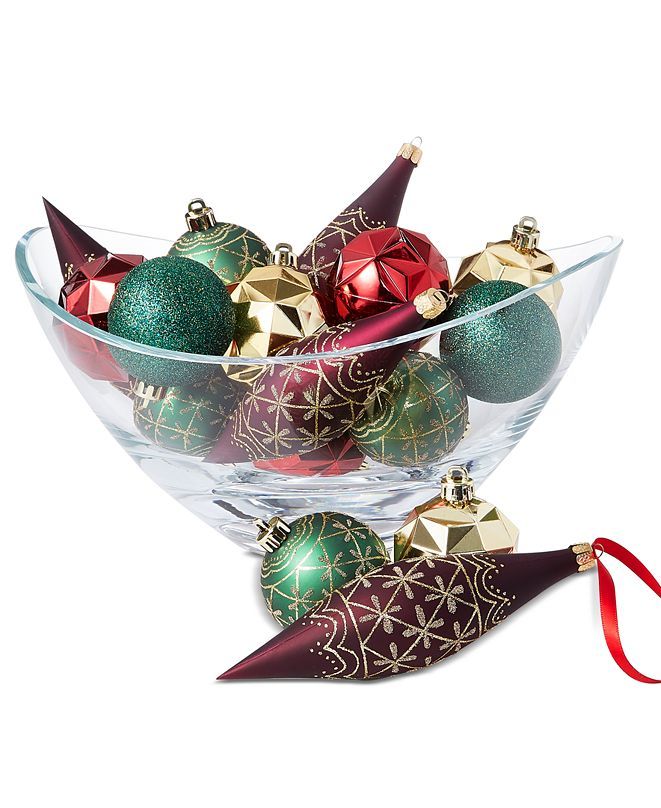 Evergreen Dreams Shatterprooof Ornaments, Set of 16, Created for Macy's | Macys (US)