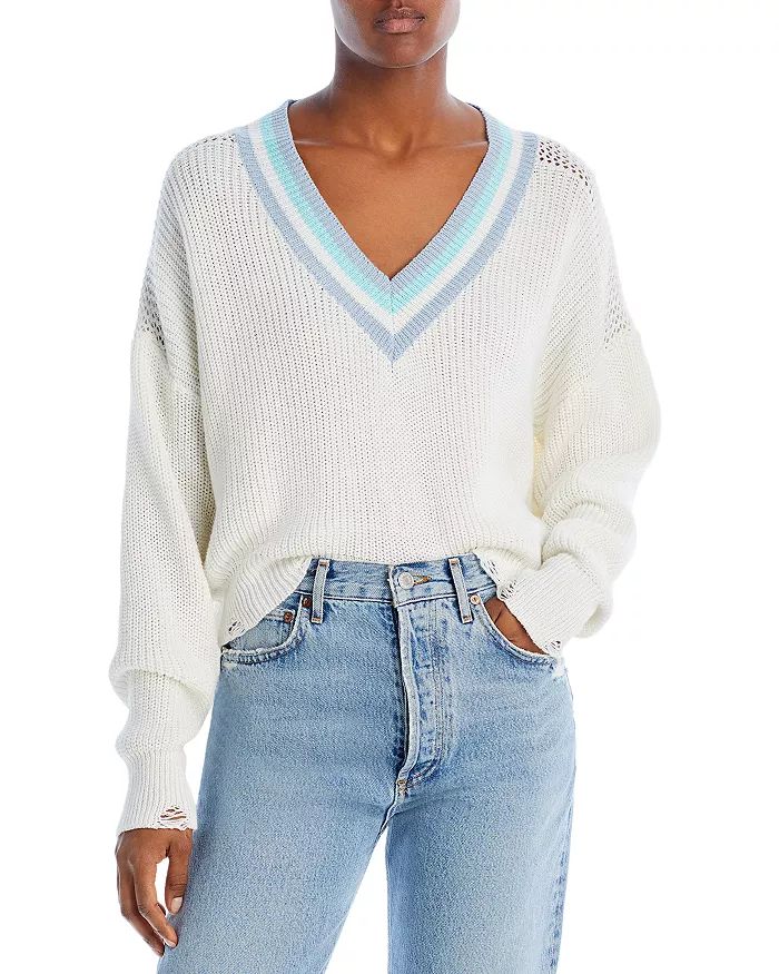 Cotton V Neck Sweater | Bloomingdale's (US)