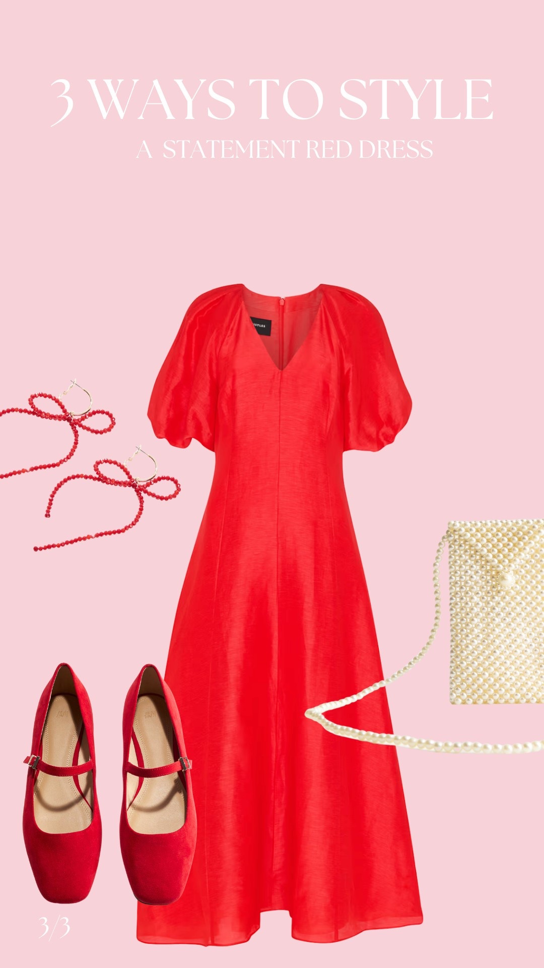 3 ways to style a statement red dress… Look 3 🙏🏼 All red everything ❤️

#LTKstyletip #LTKpartywear