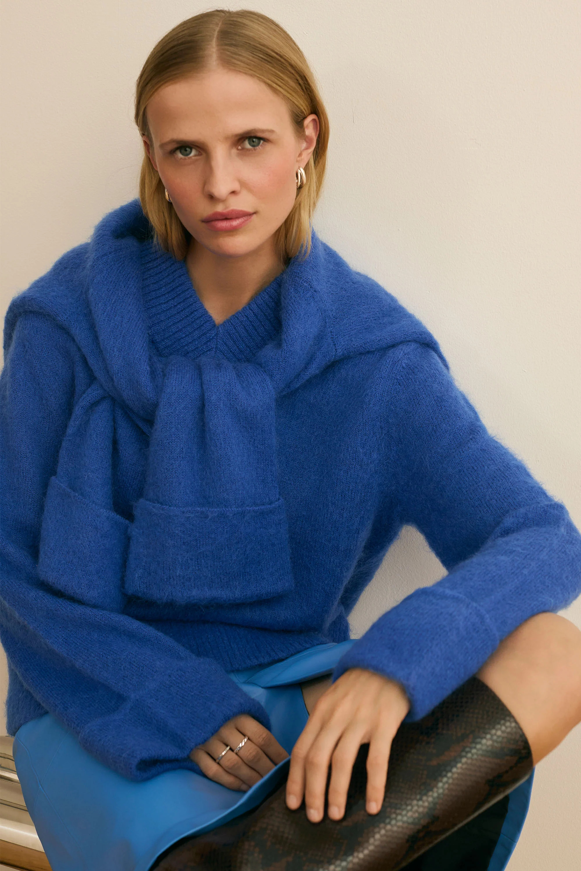 ALIGNE Knitted Jumper - Blue | Kari | ALIGNE UK & EU