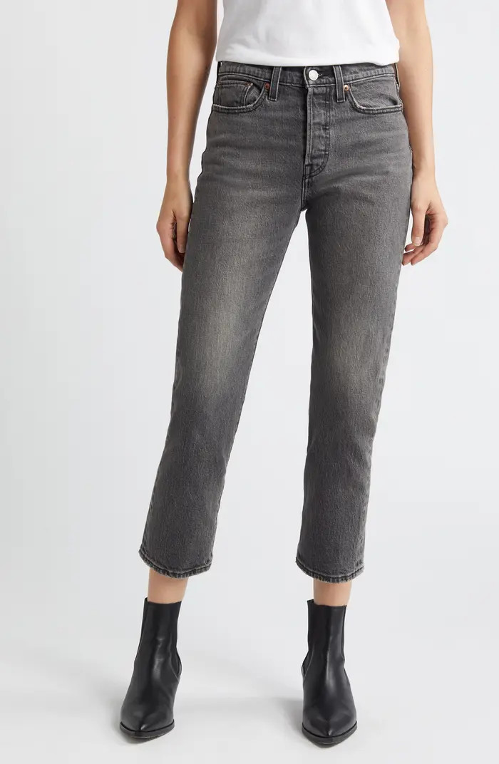 Wedgie High Waist Ankle Straight Leg Jeans | Nordstrom