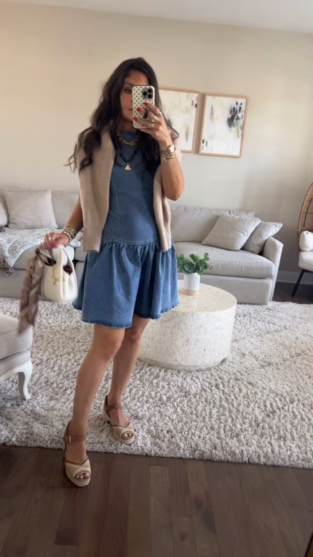 Denim dress!