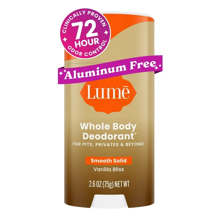Lume Whole Body Women’s Deodorant - Smooth Solid Stick - Aluminum Free - Vanilla Bliss - 2.6oz | Walmart (US)
