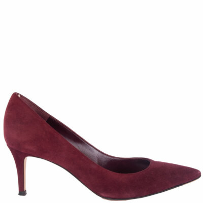 63034 auth GIANVITO ROSSI burgundy suede GIANVITO 70 Pumps Shoes 36 | eBay US