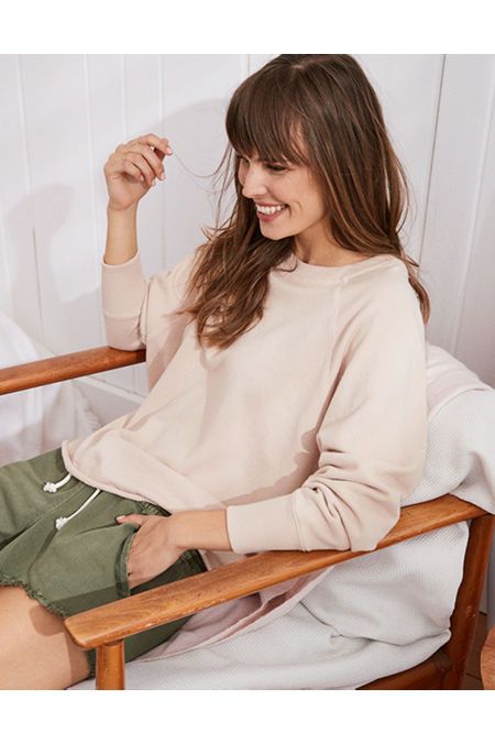 Aerie Raw Cut City Sweatshirt | American Eagle Outfitters (US & CA)