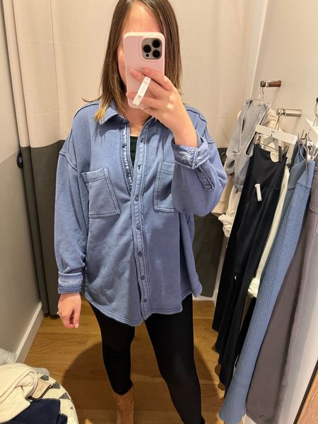 Everything is tts. This lumber Jane is so soft, has mixed media, can be worn super cute open or closed, and falls like a chambray in the back. It’s amazing! Great travel piece 👏🏻

#LTKtravel #LTKfindsunder100 #LTKstyletip