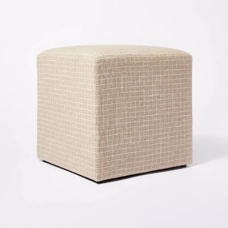 Lynwood Square Upholstered Cube - Threshold™ designed with Studio McGee | Target