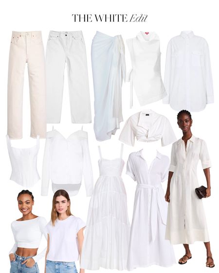 The white edit 🤍 loving these crisp white dresses and tops for spring and summer
