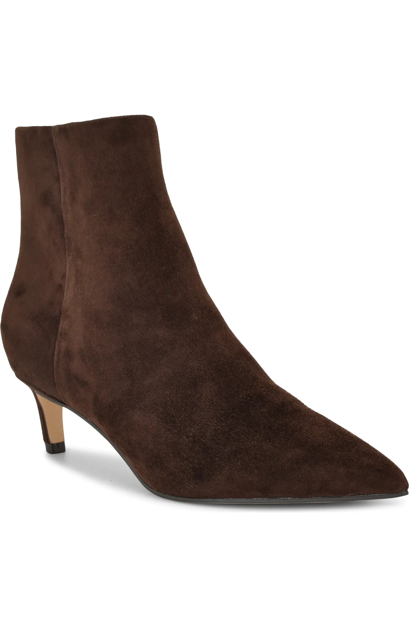 Nine West Brite Pointed Toe Kitten Heel Bootie (Women) | Nordstrom | Nordstrom