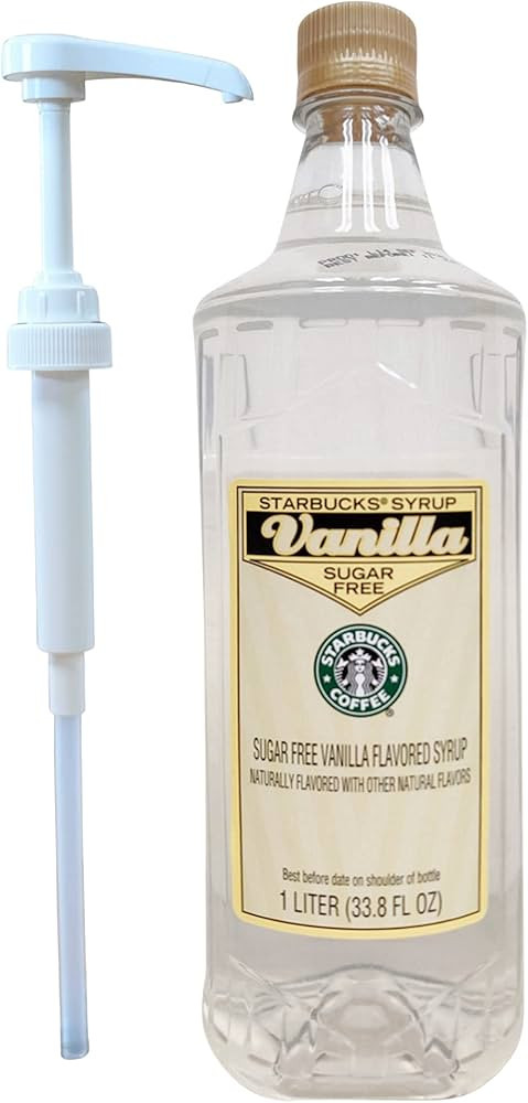 Starbucks Company, Starbucks Authentic Flavoring Syrup for Coffee and Tea with White Pump (Sugar ... | Amazon (US)