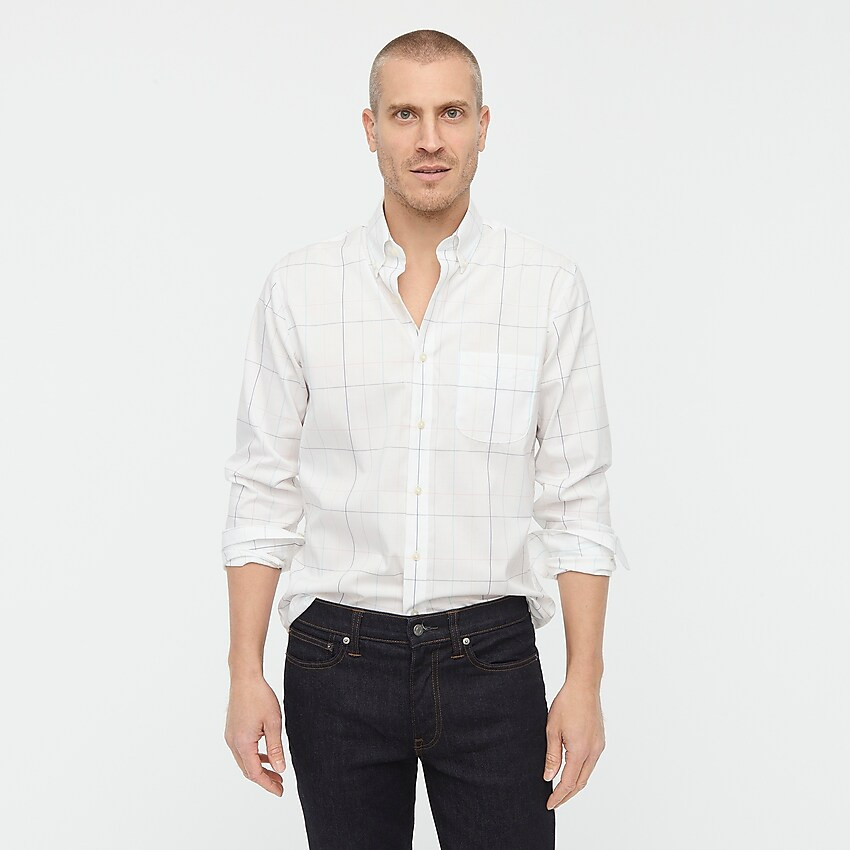 Slim-fit Bowery wrinkle-free stretch cotton shirt | J. Crew US