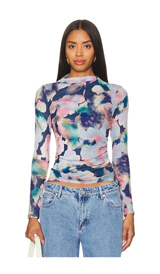 Joelle Top in Midnight Verbena | Revolve Clothing (Global)