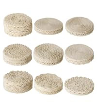 54 Yards Lace Trim Sewing Crochet Lace Ribbon, Vintage Assorted Eyelet Lace Ribbons Roll for DIY ... | Amazon (US)