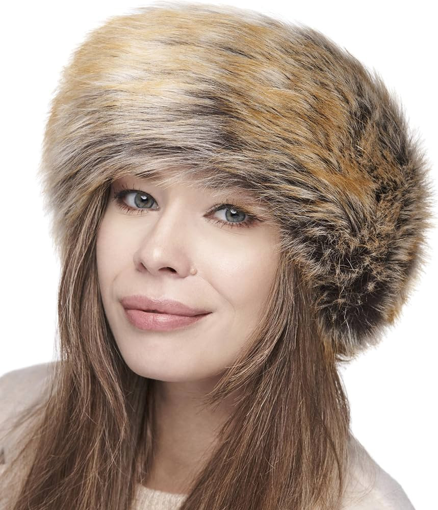 Futrzane Classic Headband - Faux Fur Headbands for Women - Furry Band for Winter - Size S (Ginger... | Amazon (US)