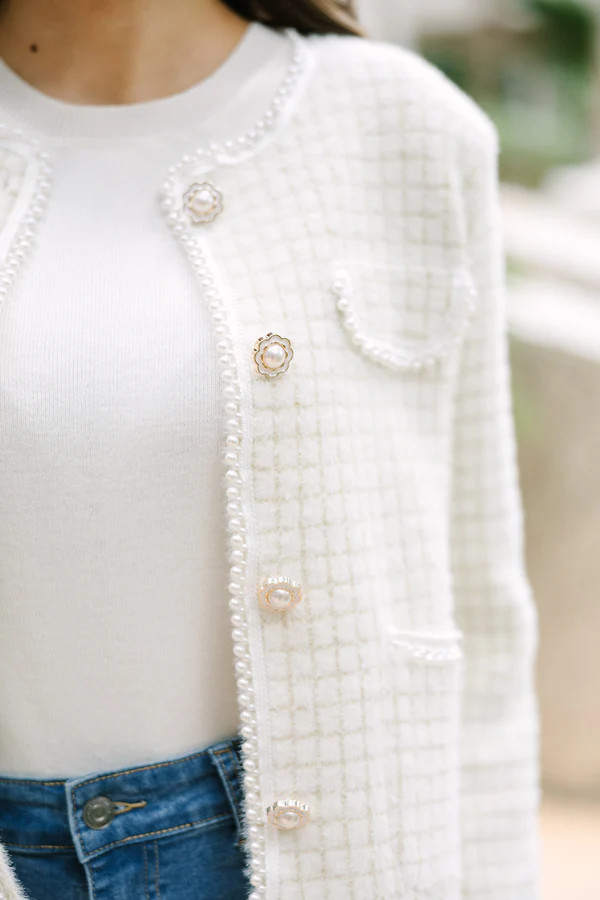 Start The Day Cream White Cardigan | The Mint Julep Boutique